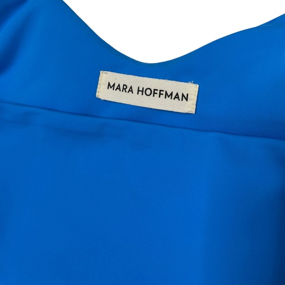 Mara Hoffman | Isolde Wrap One Piece in Cobalt Blue Small - Picture 2 of 6